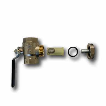 Kugelhahn mit integriertem Schmutzfänger und Magnet - Superfilter M -