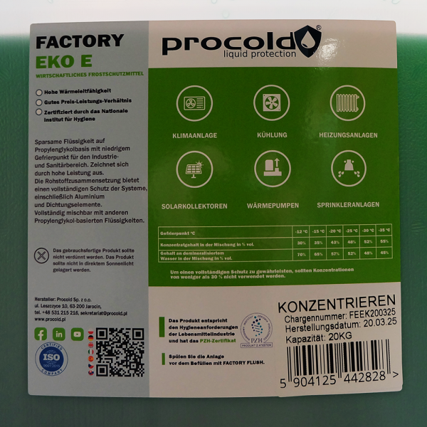 Propylenglykol Konzentrat 20kg - Frostschutzmittel