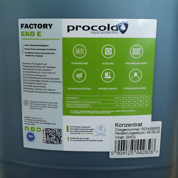 Propylenglykol Konzentrat 20kg - Frostschutzmittel - Glykol